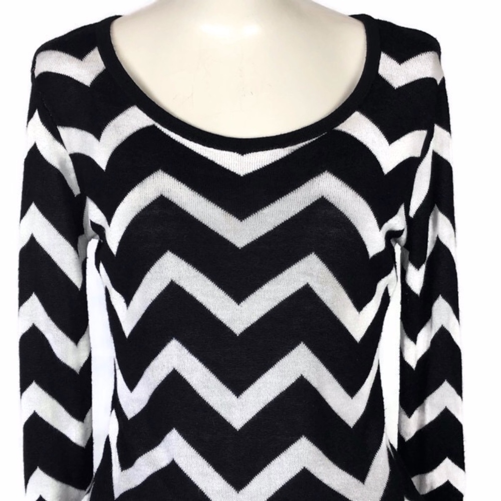 Say What Chevron Long Sleeve Sweater